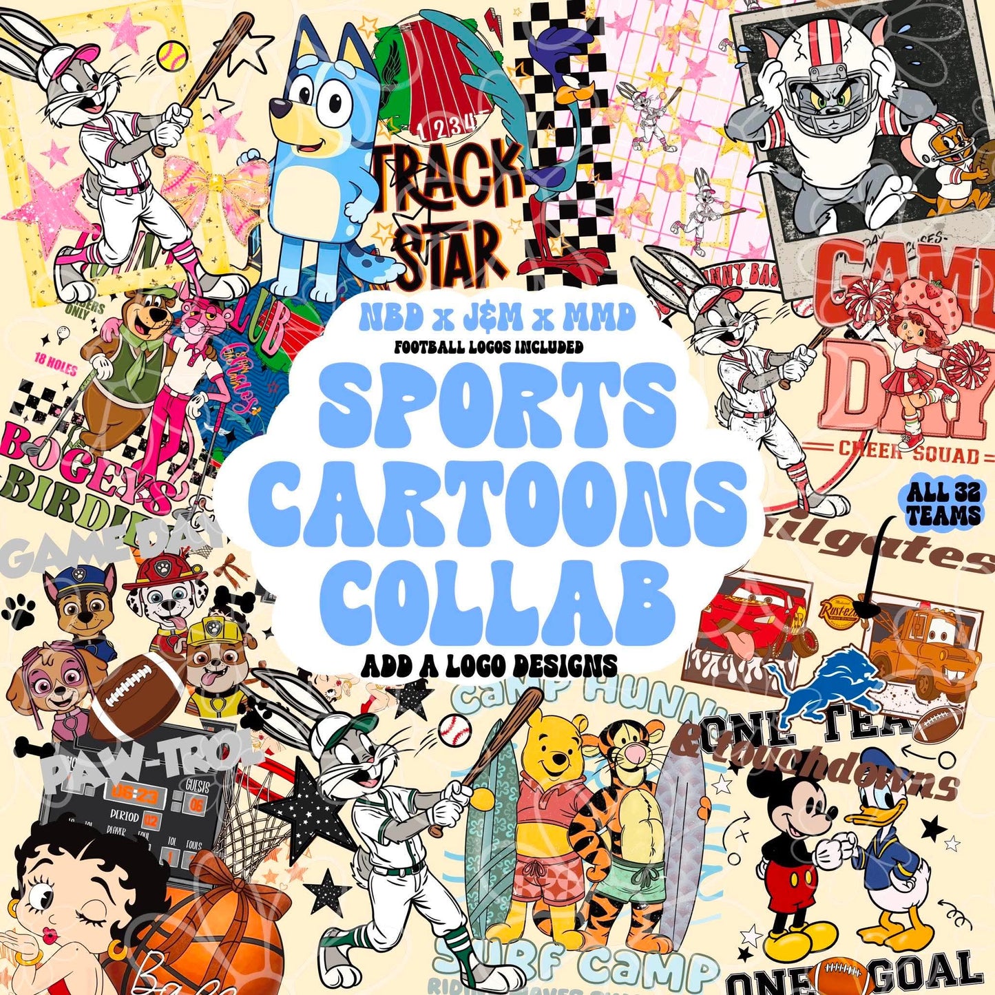 Cartoon Sports Collab NBD x MMD x JMD