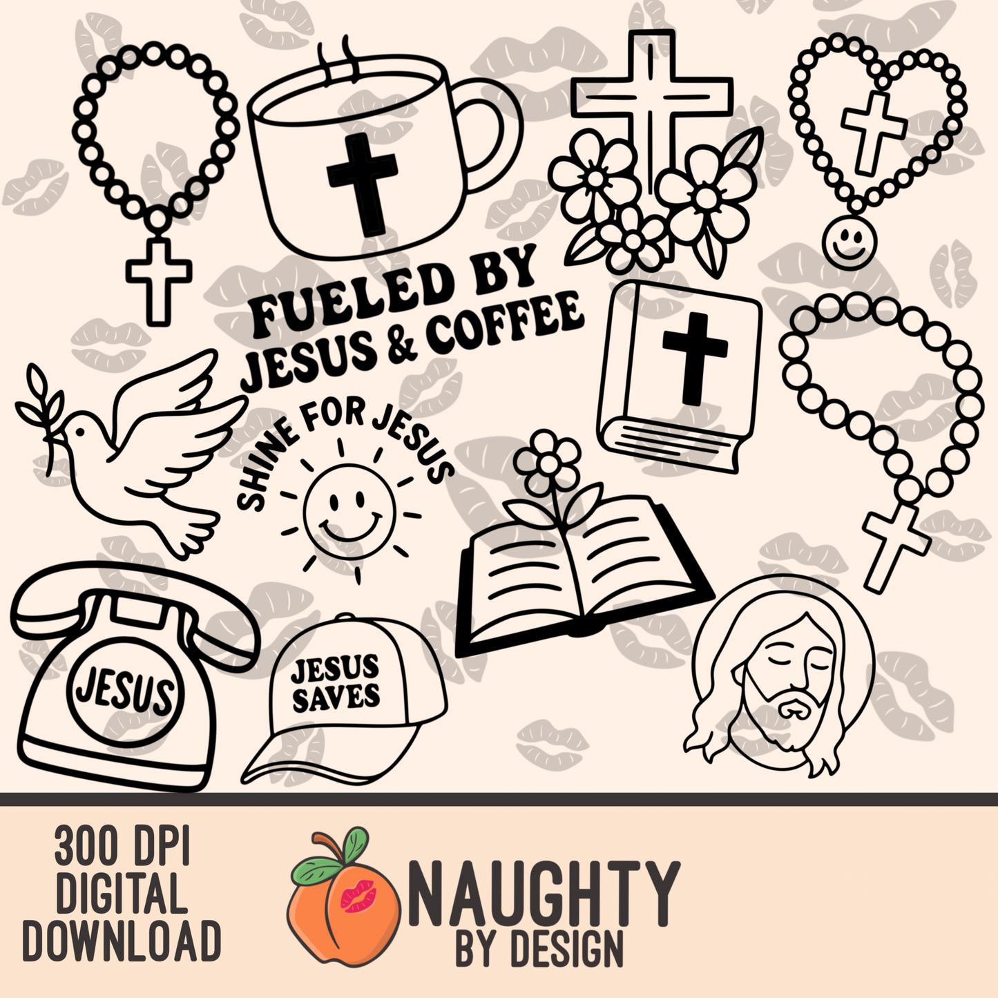 I Love Jesus Outlines