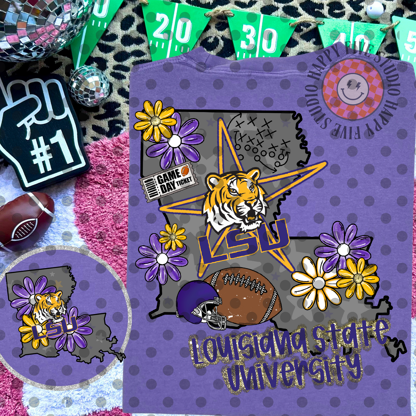 LSU Football Collage