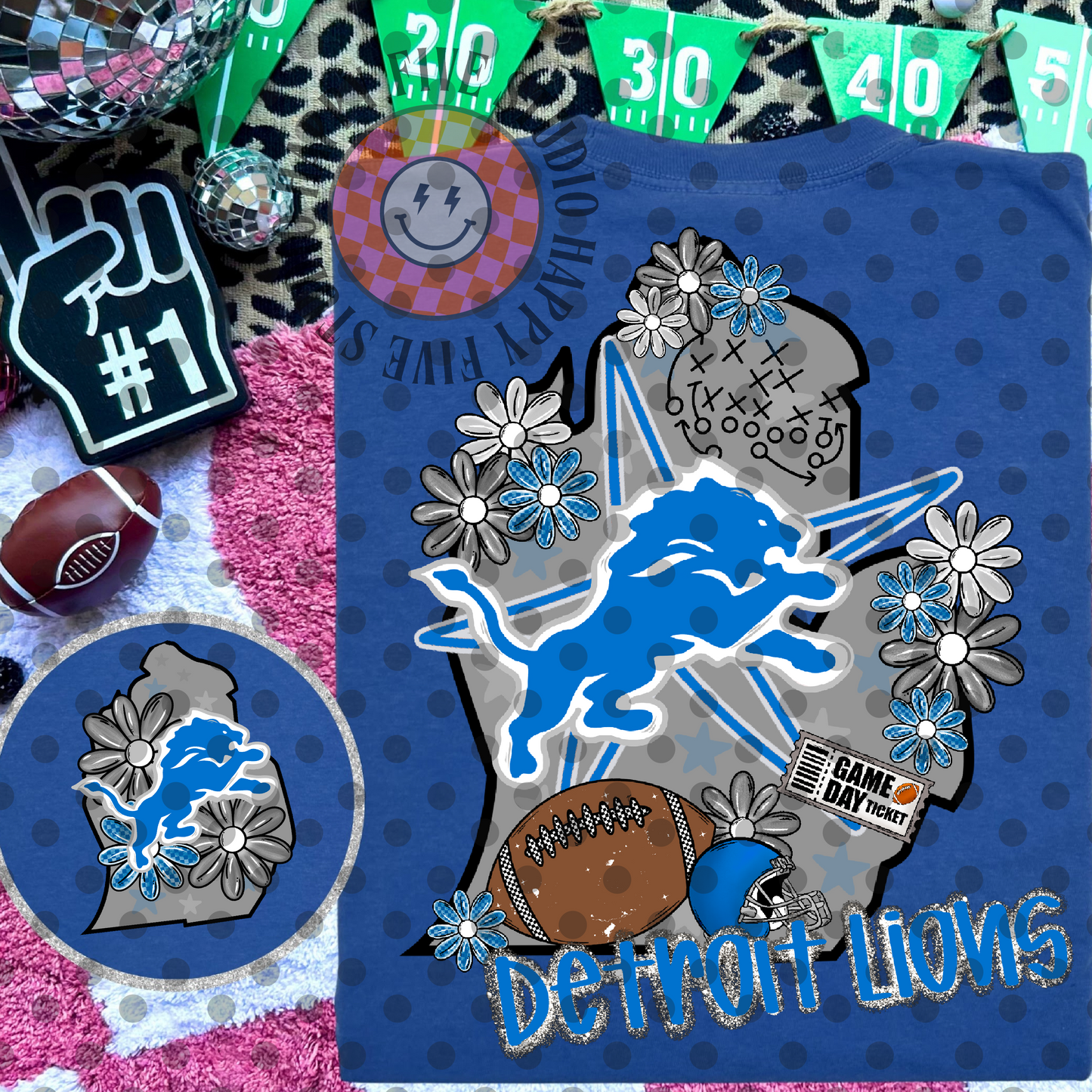 Lions Football Collage