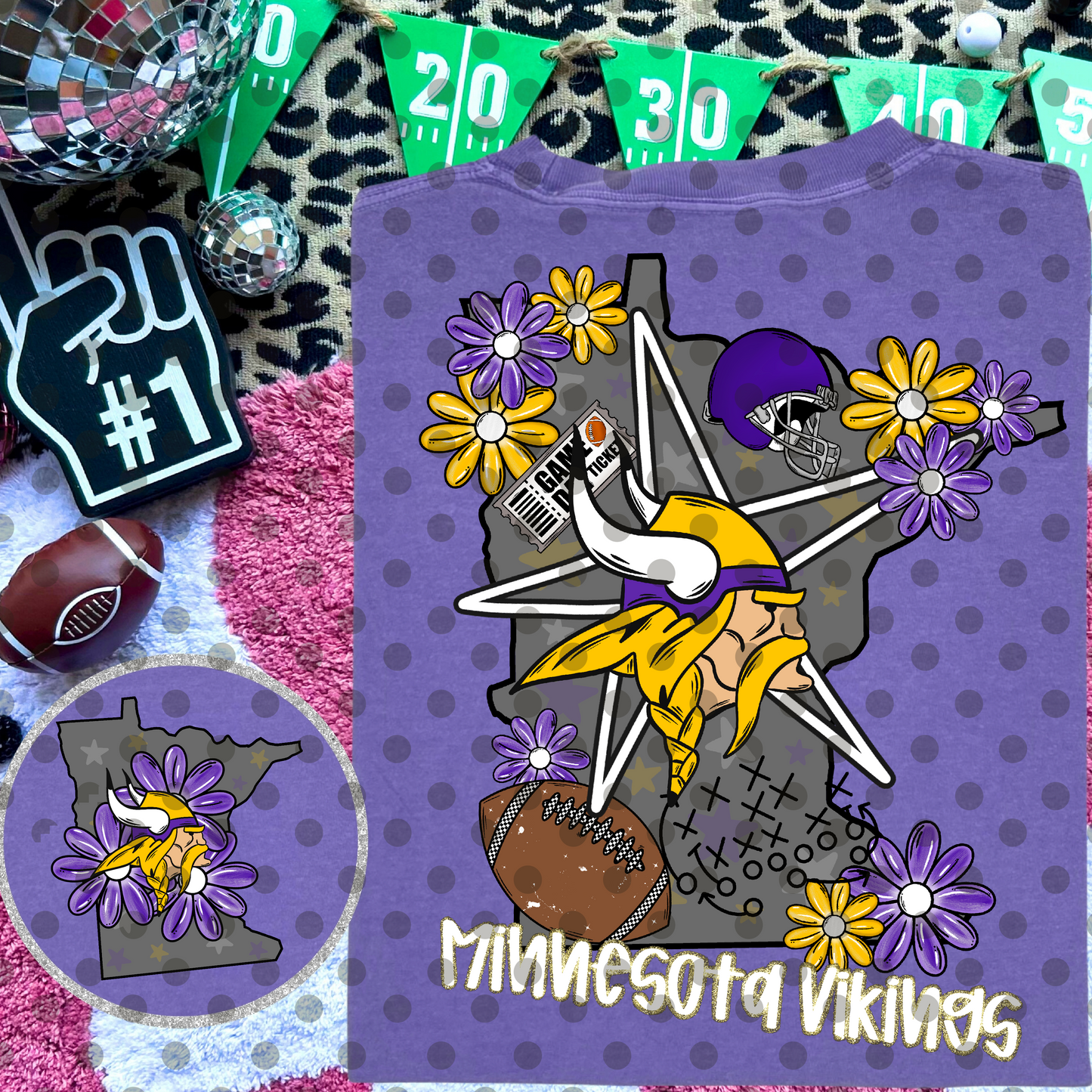 Viking Football Collage