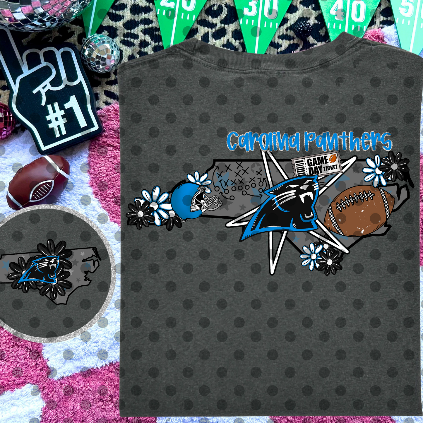 Panthers Football Collage