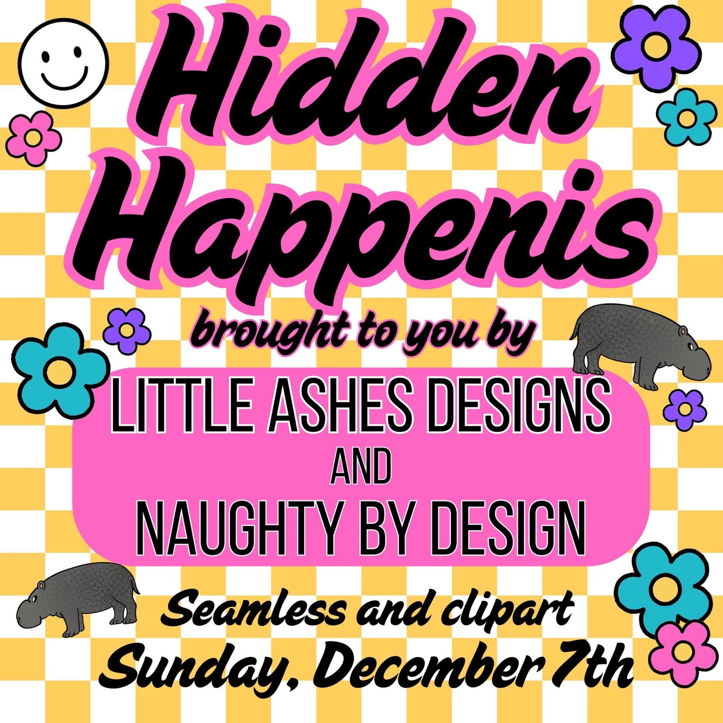 HIDDEN HAPPENIS with Little Ashes Designs