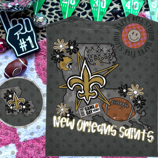 Saints Football Collage