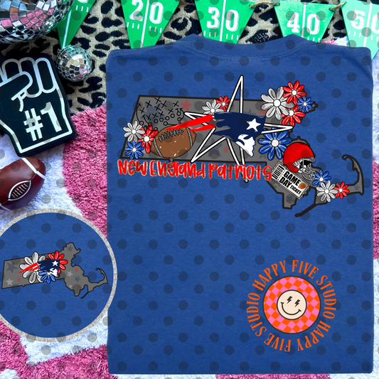 NE Pats Football Collage