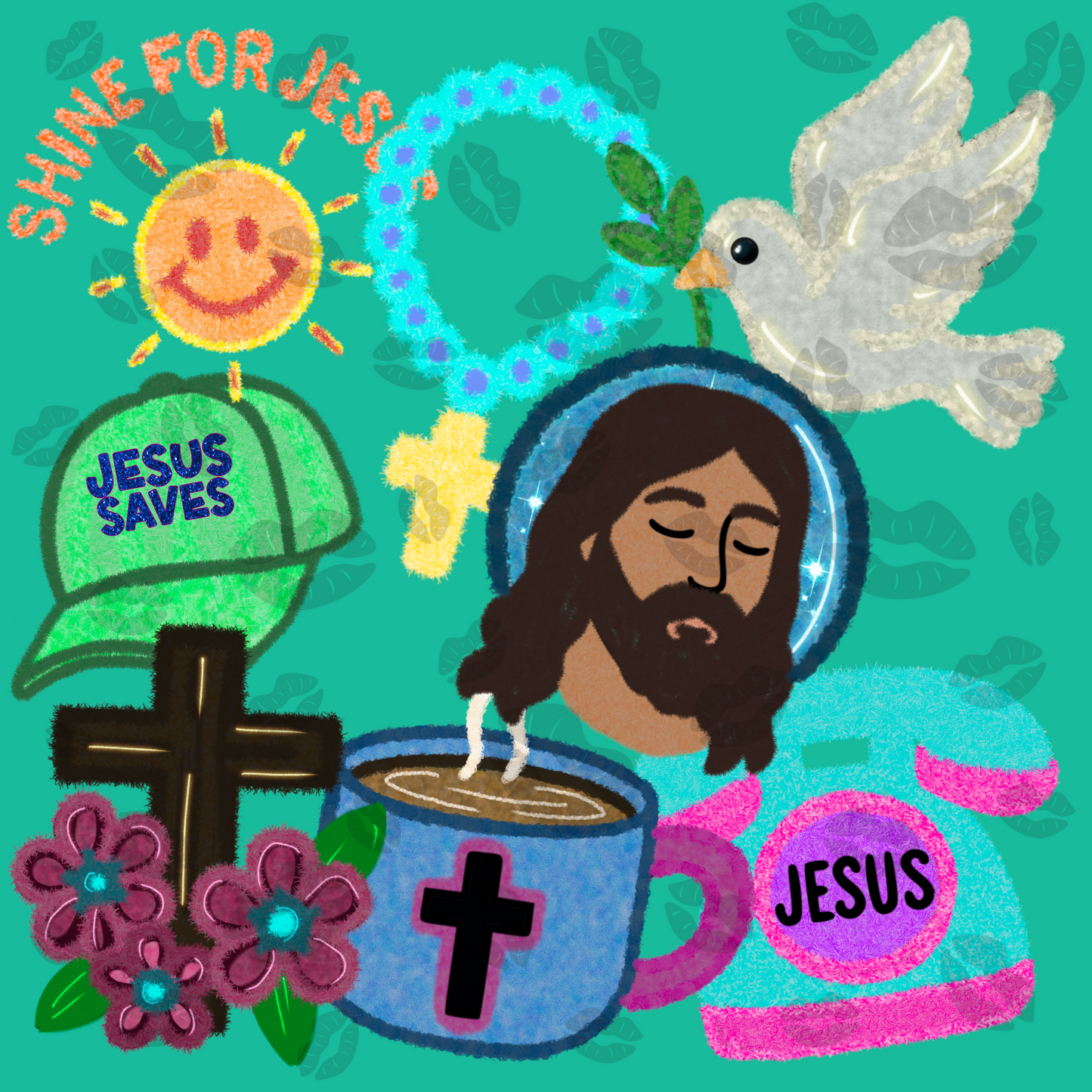 I Love Jesus Stuffie Set