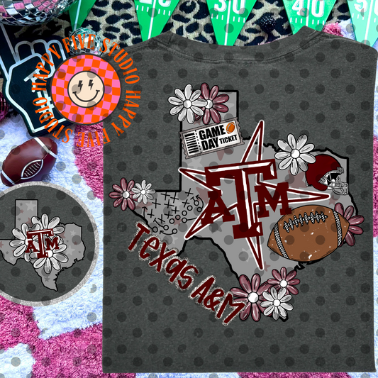 T A&M Football Collage